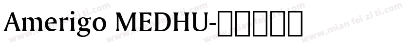 Amerigo MEDHU字体转换